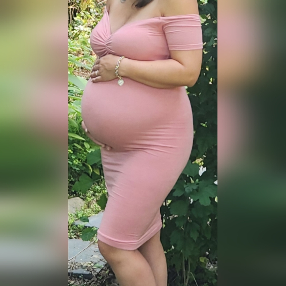 Pink Maternity Dress Size 2